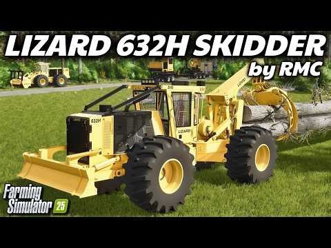 Best Skidder in FS? - Lizard 632H Skidder (by Roughneck Modding Crew) | Farming Simulator 25
