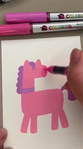 Comment dessiner un adorable petit cheval rose avec des cœurs 💖🐴