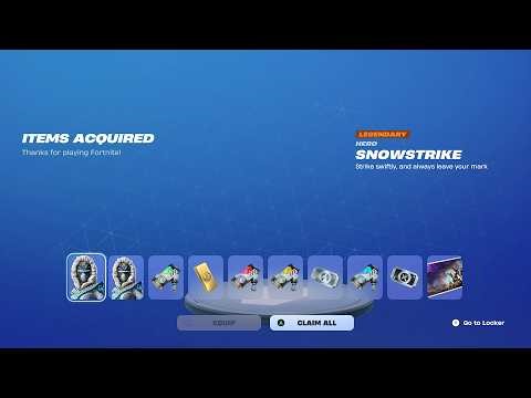 How To Get Snowstrike Hero Skin NOW FREE In Fortnite! (LEGO Snowstrike Hero Style) Save The World!