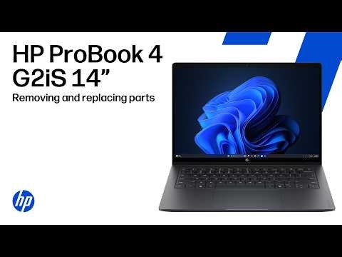 Removing & replacing parts | HP ProBook 4 G2iS 14-inch Notebook AI PC | HP Computer Service
