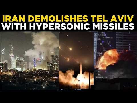 LIVE | Iran BOMBARDS Tel Aviv 4th Time With Hypersonic Missiles; Buildings Flatted, 20+ Casualties