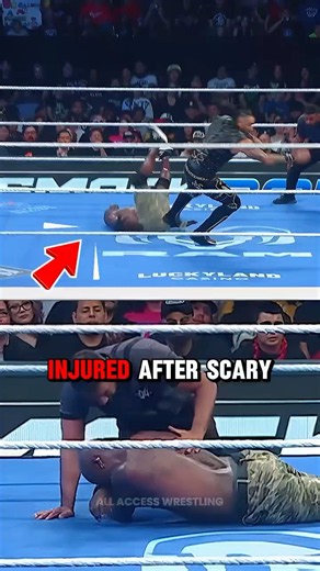 R-Truth Legitimately Injured After Scary Landing on SmackDown 😲 #wwe #wwesmackdown #rtruth