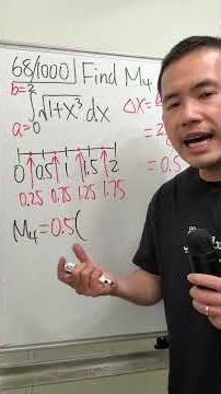 68/1000, midpoint rule approximation for the integral of sqrt(1+x^3) from 0 to 2