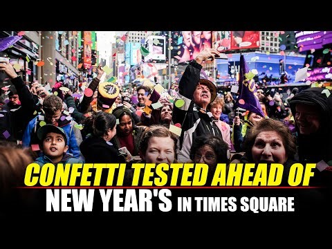 WATCH LIVE: Confetti Test Run at Times Square Ahead of New Year's Eve Celebration | USA |America