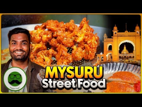 Mysuru Food Tour EP 1 | Usman Dry Gobi, Mallige Dosa, Churmuri & More | Veggie Paaji Mysore