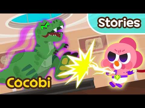 The Zombie T-Rex Is Awake!😱 Baby Heroes Cartoon for Kids | Cocobi