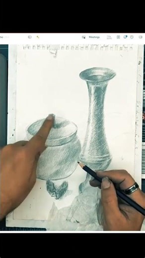 Live Still Life Pencil Shading Class | Real Observation Drawing | ArtDoremi