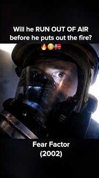 Can he put out a FIRE & rescue a dummy....before his AIR runs out?🔥 Full vid on our page #fearfactor