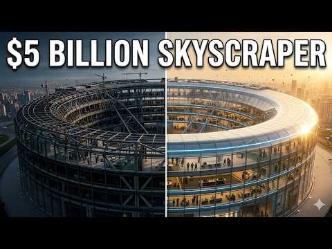 Building a $5 Billion Futuristic Ring Skyscraper From Scratch (Insane Construction Timelapse)