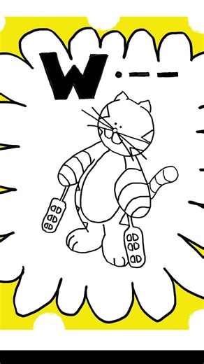 Letter W in Morse Code! FUN! #morsecode #morsecodetutorial #cw #hamradio