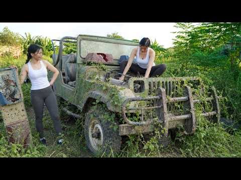 Genius Girl: Reviving a Forgotten 1941 Jeep Willys of a Former Marine, Abandoned for 26 Years 🛠🛠🛠