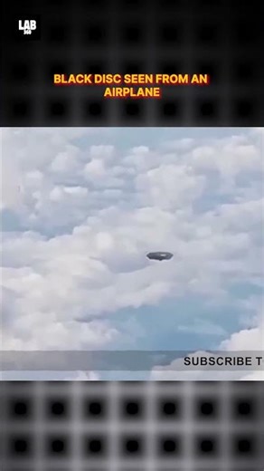 Black Disc Caught On Camera From An Airplane! #shorts #lab360 #trending #alien
