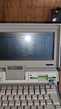 Starting a 40 year old laptop computer. IBM 5140 from 1986.
