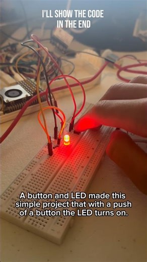 Easy Raspberry Pi 5 Button & LED Project for Beginners#engineering #raspberrypi#shorts
