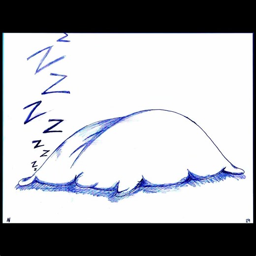 The Sleepy Pillow #2danimation #handdrawnanimation #fyp