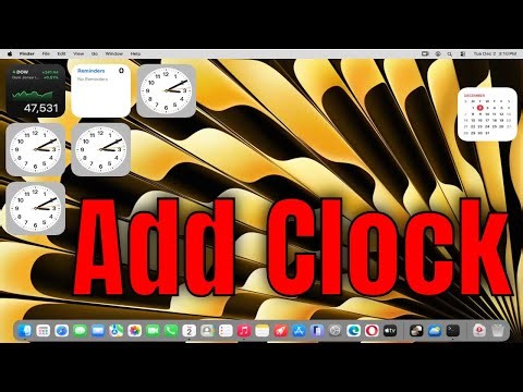 How to Add Clock to MacBook Desktop (Tutorial)