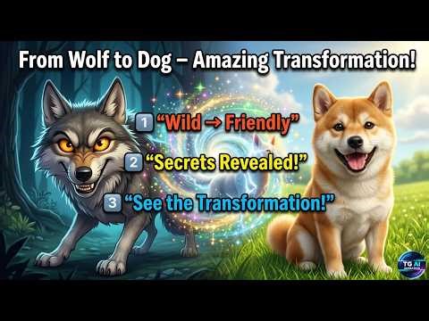 From Wolf to Dog 🐺➡️🐕 Amazing Transformation Explained! | Dog Evolution