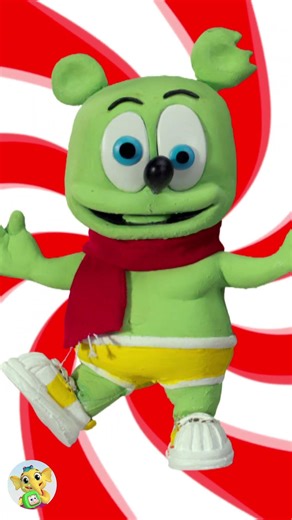 🤍 Gummy Bear in Red & White Fun! ❤️ | Funny Kids Cartoon Short #gummybear #trendingshorts