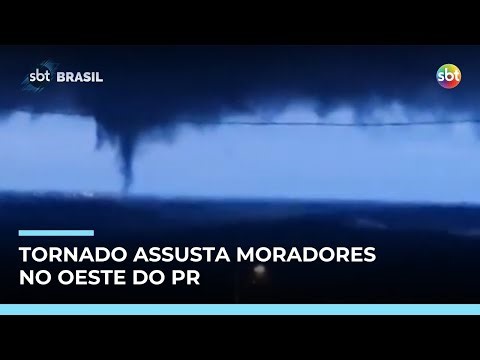 Primeiro tornado de 2026 atinge cidade do Paraná e causa estragos | #SBTBrasil