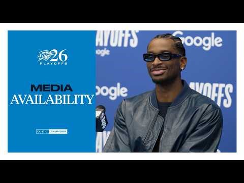 Shai Gilgeous-Alexander on Focus and Unity | Playoffs | R1G1 | Postgame Media | April 19, 2026