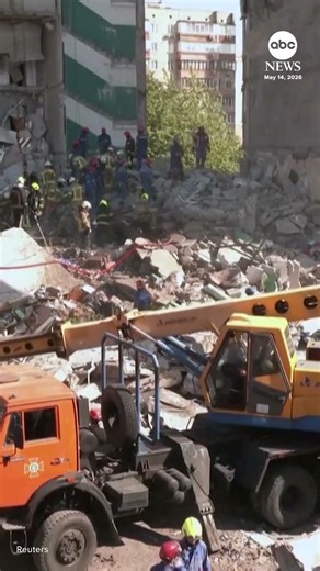 Kyiv apartment block reduced to rubble by Russian strike