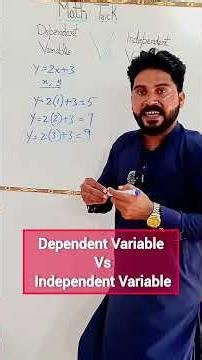 Dependent Variable vs Independent Variable | Easy Explanation | Basic Statistics Concept