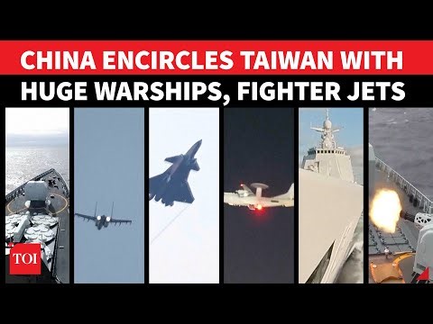 ON CAM: Chinese Warships, Fighter Jets & Troops Encircle Taiwan; PLA Moves In For Invasion?