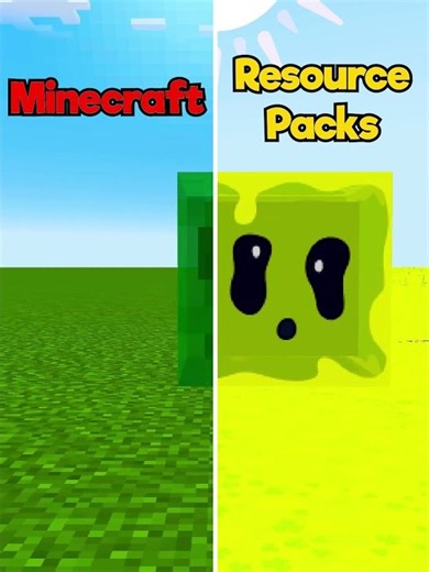 Minecraft Default Vs Resource Packs....🤔 (Payphone) #minecraft #shorts