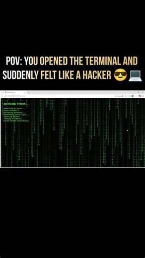 💻 Hacker Terminal using HTML CSS & JavaScript #coding #vscode #shorts