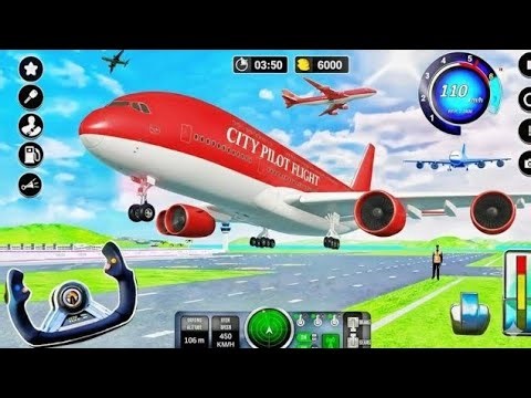 Flight Airplane City Pilot Simulator - Plane Boeing Emergency Landing - Android Gameplay