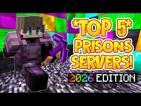 TOP 5 PRISON SERVERS *2026* | Best Minecraft OP Prison | 1.8/1.19/1.20+ JAVA & BEDROCK SERVER