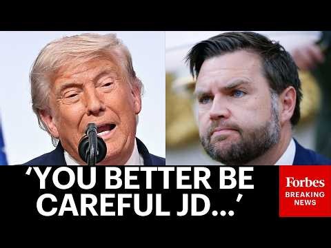 VIRAL MOMENT: Trump Says He's 'Blaming JD' If The Iran Peace Deal Doesn't Work Out