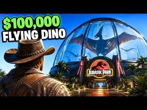 I Spent $100,000 on a Flying Dinosaur Jurassic Park … DAY 4 of DAY 100 😳
