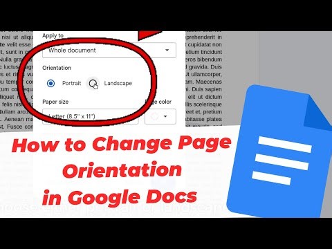 How to Change Page Orientation in Google Docs (Portrait or Landscape)