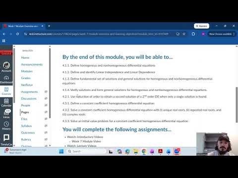 Math 240 Week 7 Module Video