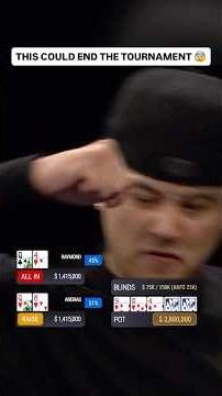 TOO MANY OUTS with $1.7M for 1st?! 😵 #poker #casino #pokerhands