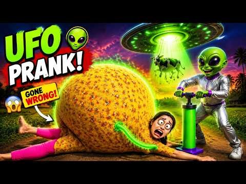 🛸 Alien Attack on Village Girl! 😱 Funniest Prank Ever