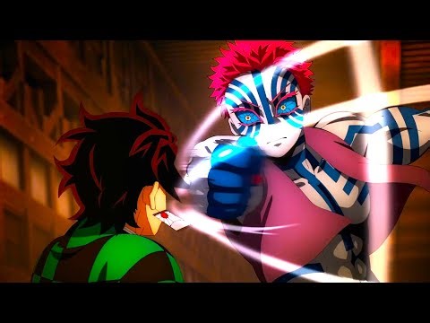 Tanjiro And Giyu vs Akaza Full Fight Part 1 - Demon Slayer Infinity Castle Movie