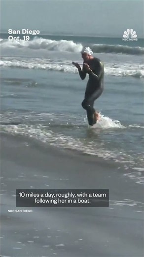 Woman completes 900-mile swim of California's coast
