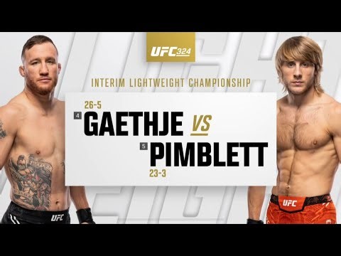 UFC 324: Justin Gaethje vs Paddy Pimblett Highlights