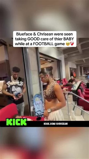 Blueface & Chrisean were seen taking GOOD care of thier BABY while at a FOOTBALL game 🥹❤️‍🩹#blueface #chriseanrock #fyp