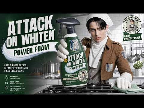 Levi Approves This Kitchen Cleaner | 進撃の巨人 リヴァイ 実写化 | Attack on Titan AI Parody #ai