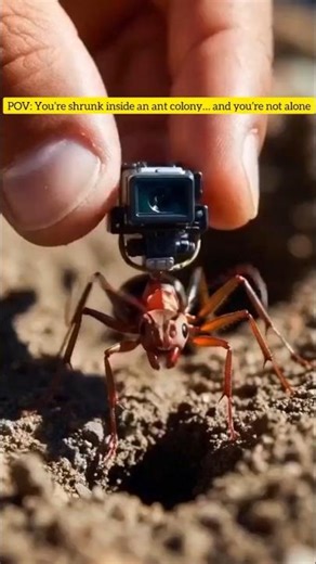 Trapped Inside an Ant Tunnel With No Way Out 🪤 #POV #Wildlife