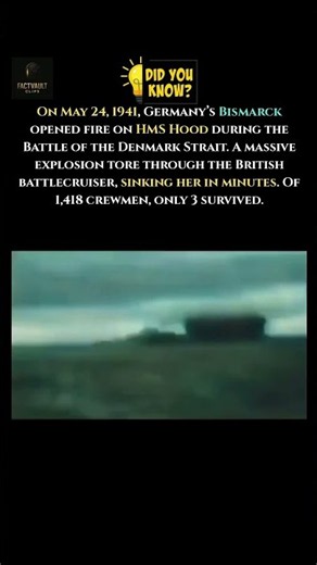 HMS Hood: A Naval Disaster in 3 Minutes #ww2 #history #navy