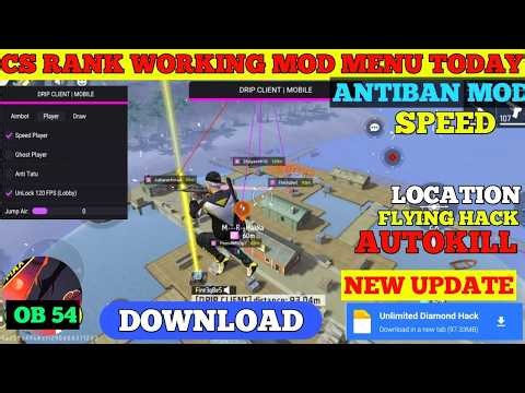 OB54 FREE FIRE MOD MENU 🔥 UNLIMITED DIAMOND HACK 🔥 FF MOD MENU APK 2025