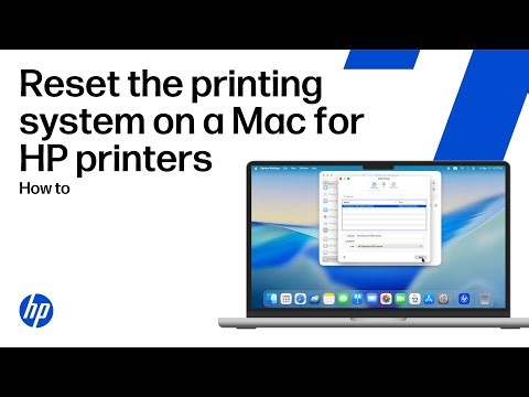 Reset the printing system in macOS | HP printers