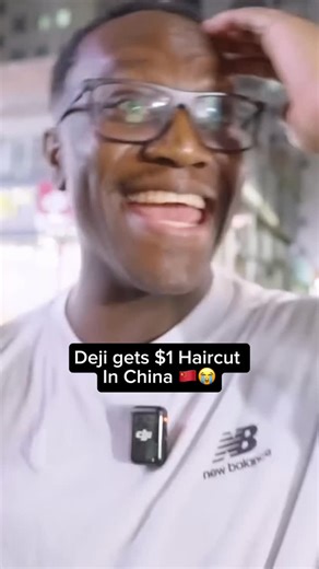 Deji on Instagram: "$1 haircut in China"
