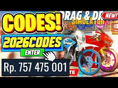 ⚠️New⚠️ ALL WORKING CODES For Drag Drive Simulator March 2026 - Roblox Drag Drive Simulator Codes