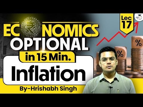 Inflation Explained Simply! Why Prices Rise & How It Impacts You | Economics Optional | Hrishabh Sir