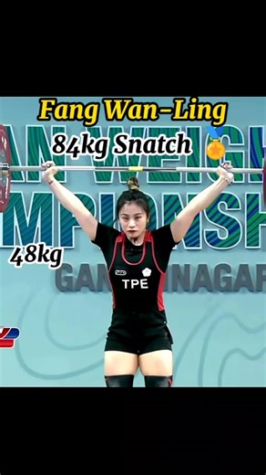 84kg Snatch Gold - Fang Wan-Ling (TPE) Gandhinagar 2026 Asian Championships #iwf #olympics #sports